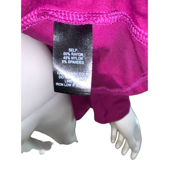 Lulu's Drama Mama Magenta Flounce Bell Sleeve Peplum Blouse M NWT - Picture 3 of 6